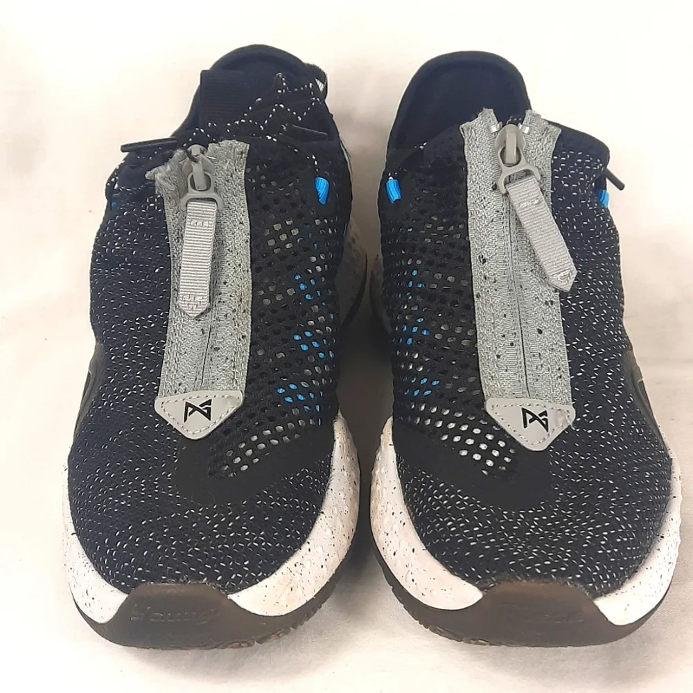 NIKE PG4 PAUL GEORGE Mens Shoes Size 4.5 black white gray blue CD5079-004
